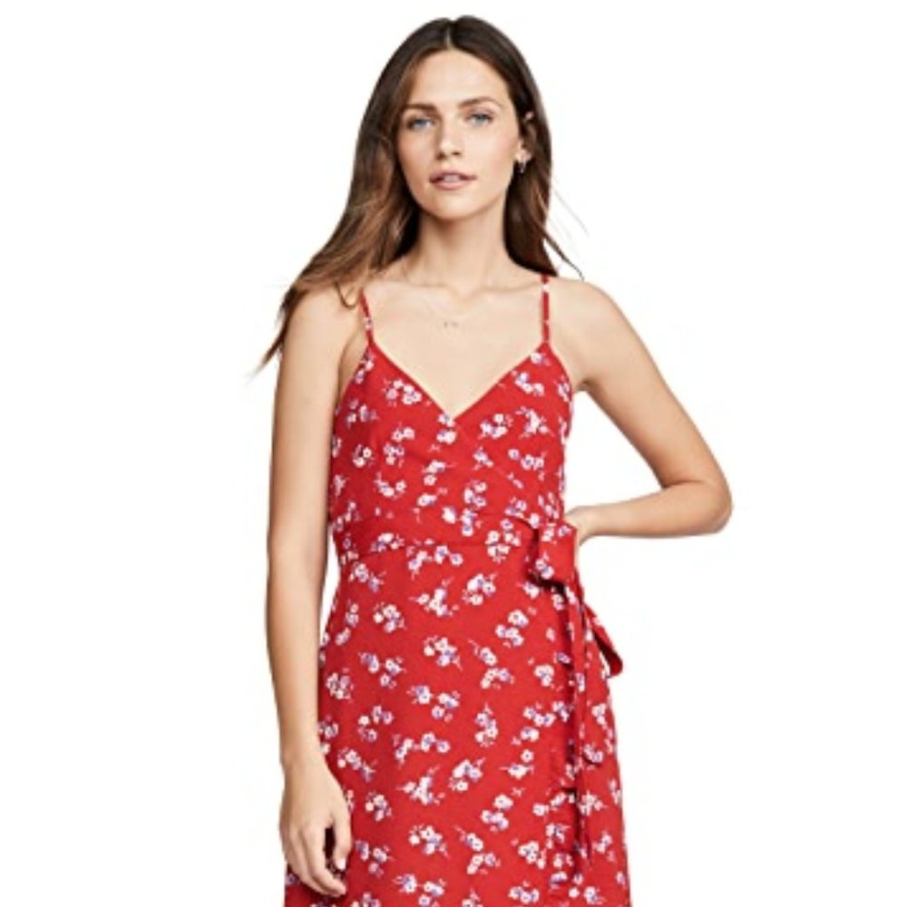 Flynn Skye red Nikki wrap dress NWT size L